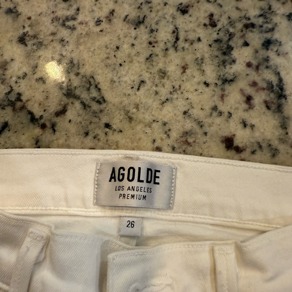 Agolde White Denim Jeans